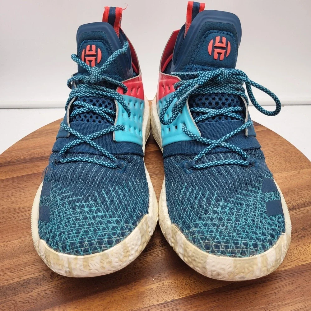 Adidas Harden Vol 2 Sneakers Mens Size 8.5 James Boost‎ Blue Shoes AH2216